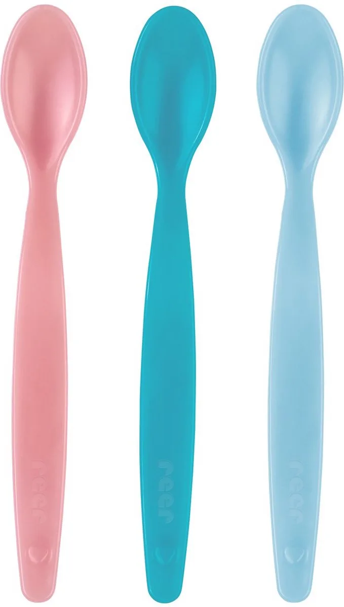 Magic Spoon - 3 stuks - Babylepel met TemperatuurIndicatie - Merk: Weer - Hoge Kwaliteit - BPA Vrij - Baby Voeding - Baby Eerste Hapje - Voedingslepel - Kleine Lepel voor Baby's - Magische Babylepel - Baby Voeding Lepels - Jongens & Meisjes - Lepel de Reer en Gevarieerd – photo produit