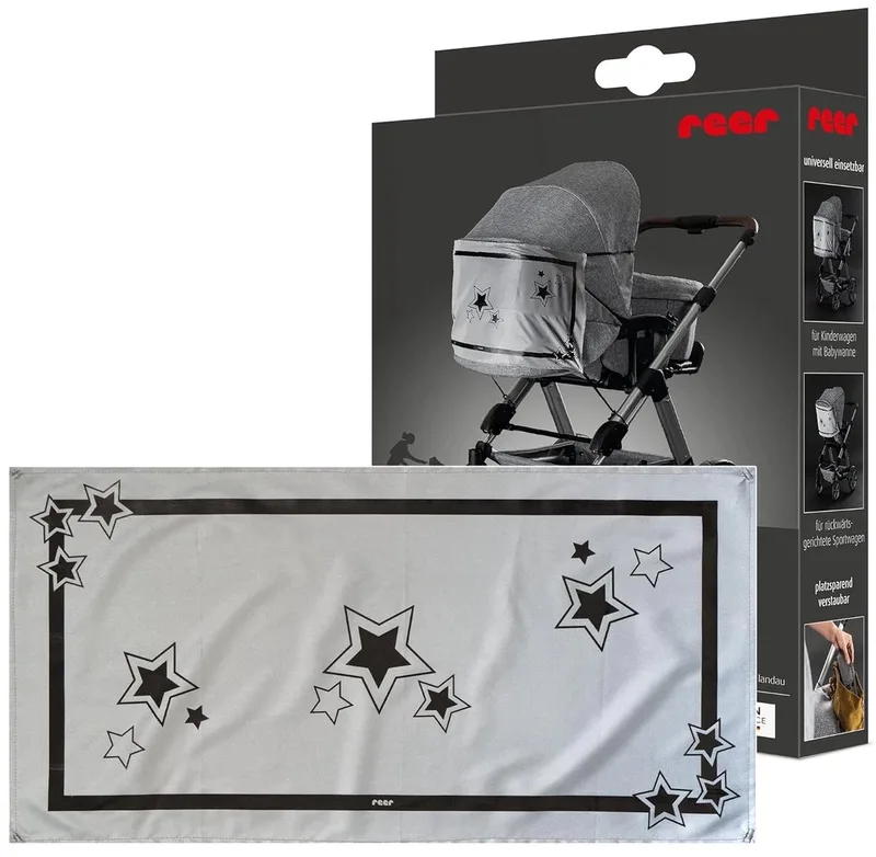 MyBuddyGuard kinderwagen reflectorbanner by Reer in Zwart – product photo