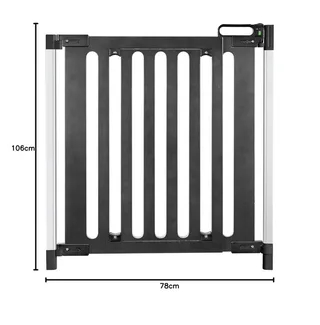 Treppenschutzgitter Türgitter 76–106cm Treppengitter Türschutzgitter Kindergitter (Stairway Treppengitter), Hundegitter Treppenschutzgitter Türschutz Sicherheitsgitter Türschutz van Reer in Zwart – productfoto 5 van 5