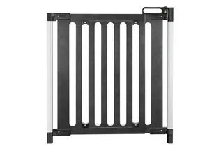 Treppenschutzgitter Türgitter 76–106cm Treppengitter Türschutzgitter Kindergitter (Stairway Treppengitter), Hundegitter Treppenschutzgitter Türschutz Sicherheitsgitter Türschutz van Reer in Zwart – productfoto 1 van 5