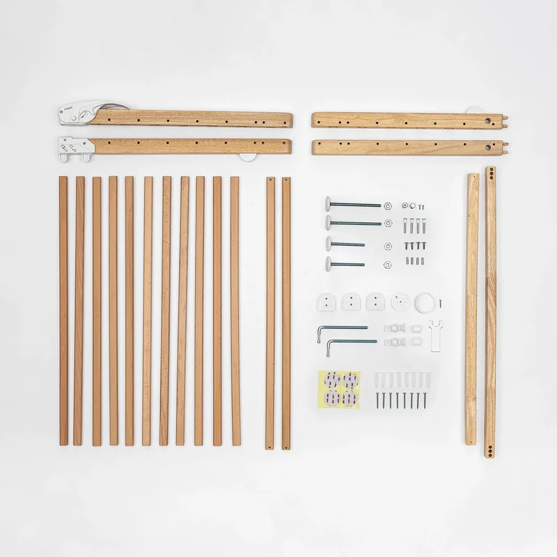 Tür- und Treppenschutzgitter Baukasten Klemm- & Schraubgitter van Reer in Naturel, 63 × 72 mm – productfoto 1 van 2
