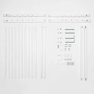 Deur- en traphekje bouwpakket schroefhek van Reer in Wit, 63 × 75 mm – productfoto 1 van 3