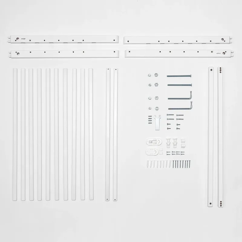 Deur- en traphekje bouwpakket schroefhek van Reer in Wit, 63 × 75 mm – productfoto 1 van 3