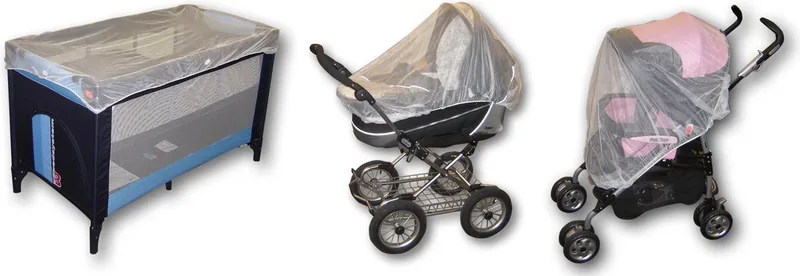 Universeel Muggennet Wit 60 x 120 cm - Uitwasbaar - Voor Kinderwagen, Campingbed en Buggy van Reer in Transparant – productfoto