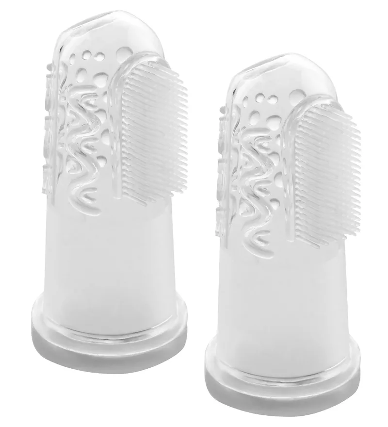Vingertandenborstel - 2-stk. - Silicone by Reer – product photo