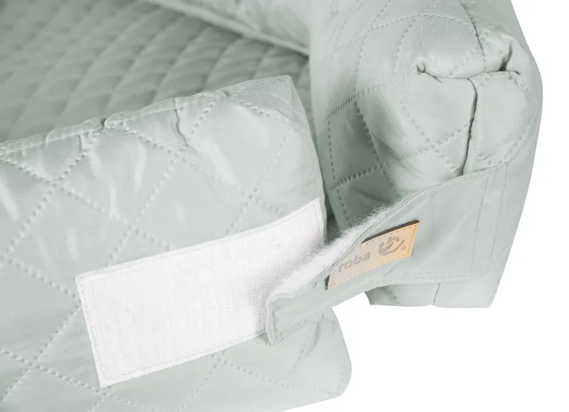 Baby Lounge 3-in-1 'roba Style' - Knuffelnest - Reisbedje - Verschoonmatje - Frosty Green by roba in Green – product photo 2 of 3