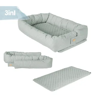 Baby Lounge 3-in-1 'roba Style' - Knuffelnest - Reisbedje - Verschoonmatje - Frosty Green by roba in Green – product photo 3 of 3
