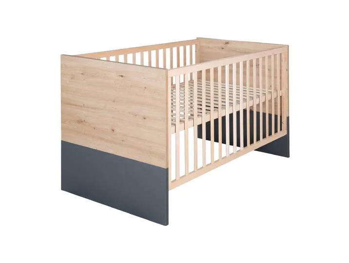 Babybett ARTESANA braun/ grau by roba – product photo
