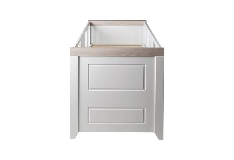 Babybett Felicia, Gitterbett höhenverstellbar - Umbaubar zum Juniorbett by roba in White – product photo 4 of 5