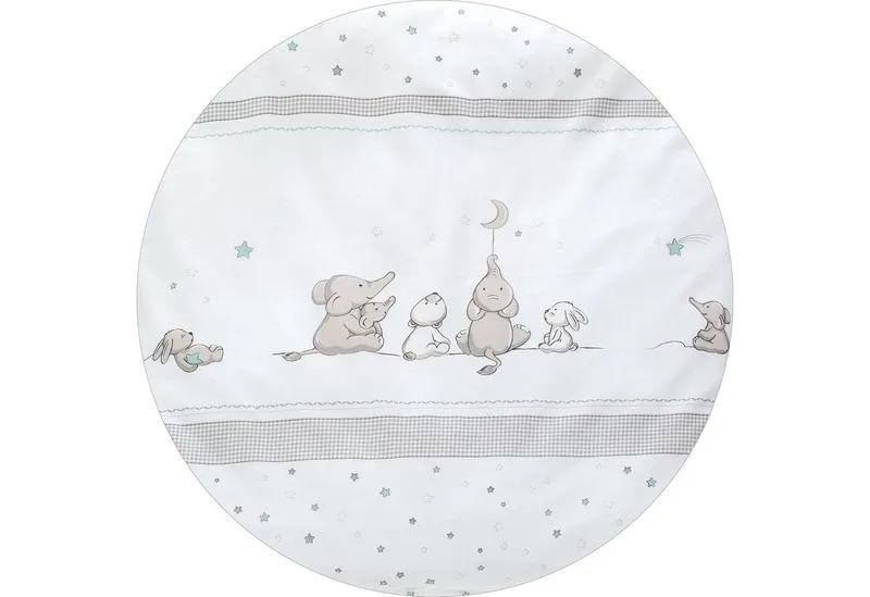 Babybettwäsche Wiegenset, 2 teilig, 2-teilige Wiegenbettwäsche von roba in Grau – Produktfoto 5 von 5