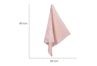 Babydecke Decke Lil Planet, roba®, GOTS zertifiziert, 80 x 80 cm von roba in Rosa – Produktfoto 5 von 5