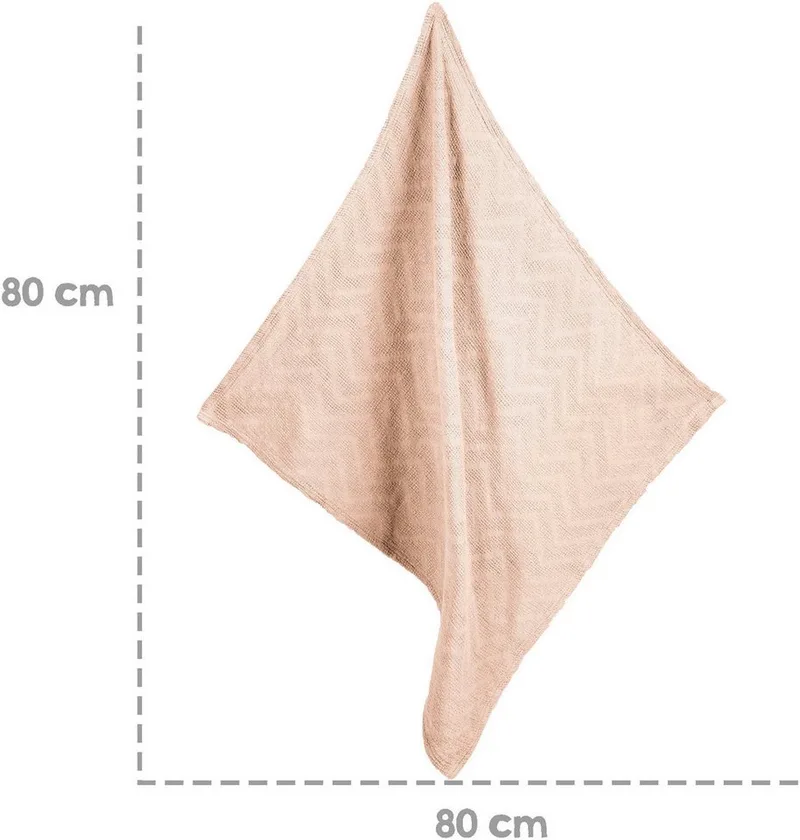 Babydecke Frosty Almond, Strickoptik, roba® von roba in Beige – Produktfoto 5 von 5