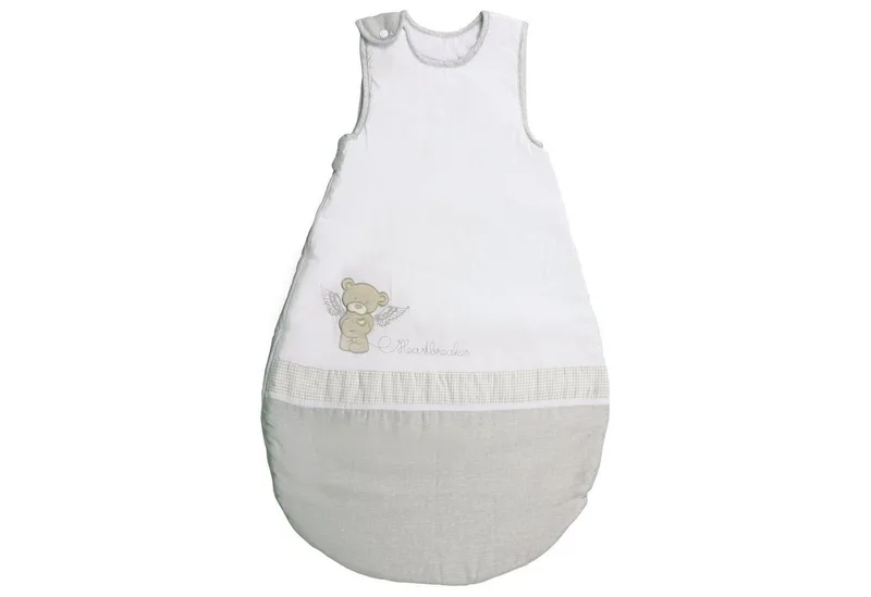 Babyschlafsack aus atmungsaktiver Baumwolle, ganzjährig nutzbar, unisex von roba in Weiß – Produktfoto
