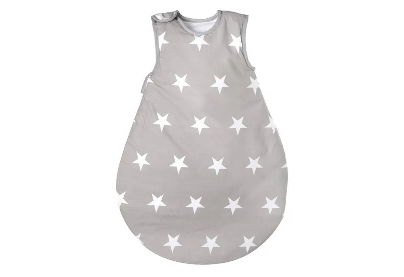 Babyschlafsack aus atmungsaktiver Baumwolle, ganzjährig nutzbar, unisex de roba en Gris – photo produit