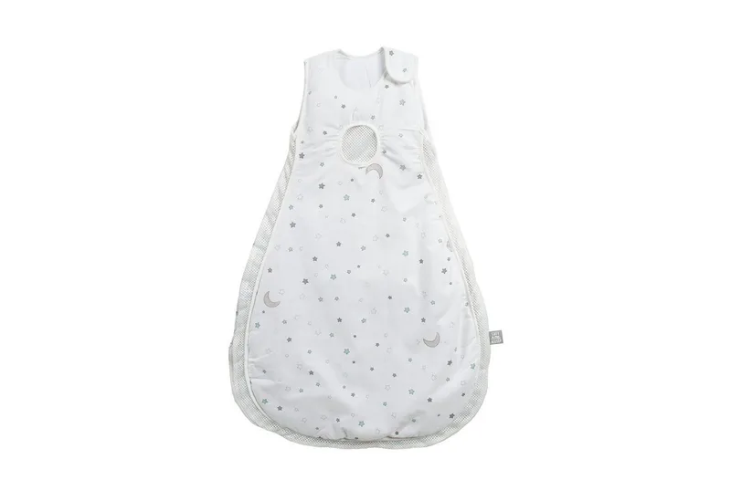 Babyschlafsack safe asleep® – Easy Air - 1.5 TOG - atmungsaktiv (Air Balance System für bessere Belüftung, verhindert Überhitzung), Schlafsack 100% Baumwolle fra roba i Hvid – produktbillede