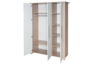 Babyzimmer-Komplettset Malo 3-teilig, (Set, Kinderbett 70 x 140 cm, Wickelkommode, Kleiderschrank), aus Holz mit Metallgriffen von roba in Weiß – Produktfoto 4 von 5
