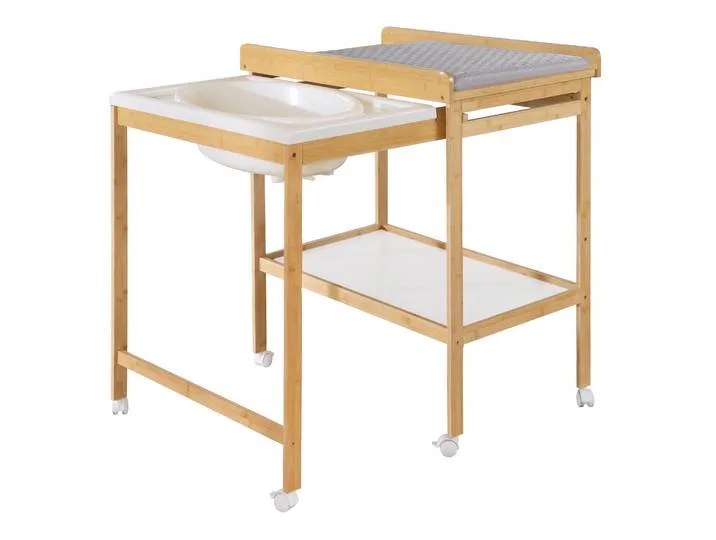 Bade-Wickel-Kombi 'Baby Pool' bicolor inkl. Wickelauflage 'roba Style' de roba – photo produit