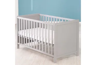Beistellbett Gitterbett, Babybett 60 x 120 cm, 6-fach höhenverstellbar, taupe by roba in Grey – product photo 4 of 5