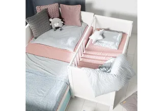Beistellbett Gitterbett, Babybett 60 x 120 cm, 6-fach höhenverstellbar, taupe by roba in White – product photo 5 of 5