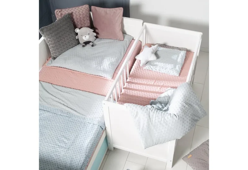 Beistellbett Gitterbett, Babybett 60 x 120 cm, 6-fach höhenverstellbar, taupe by roba in White – product photo 5 of 5