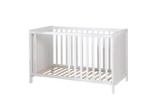 Beistellbett Gitterbett, Babybett 60 x 120 cm, 6-fach höhenverstellbar, taupe by roba in White – product photo 4 of 5