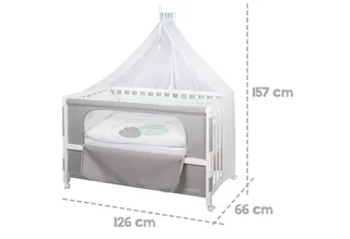 Beistellbett Room Bed, Beistellbett zum Elternbett, komplette Ausstattung by roba in White – product photo 3 of 3