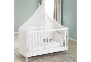 Beistellbett Sterne grau, wandelbares Beistellbett & Babybett by roba in White – product photo 5 of 5