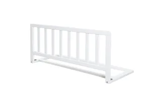 Bedhekje 90 cm - Veilige Uitvalbescherming voor Baby's en Kinderen - Hout Wit van roba in Wit – productfoto 1 van 3