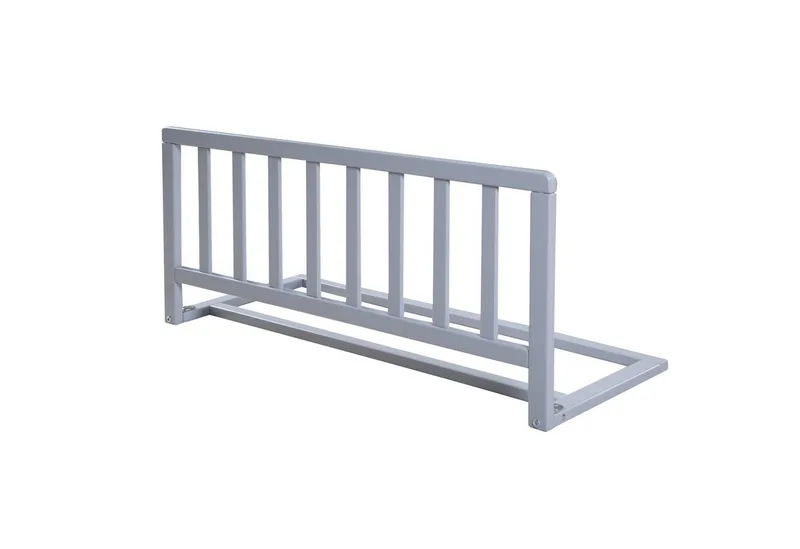 Bedhekje 90 cm - Veilige Uitvalbescherming voor Baby's en Kinderen - Hout Taupe van roba in Grijs – productfoto 1 van 2