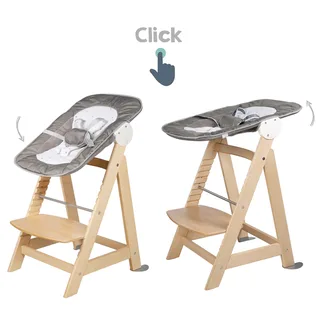 Born Up Little Stars - Kinderstoel - 2-in-1 - Bruin by roba in Grey – product photo 2 of 3
