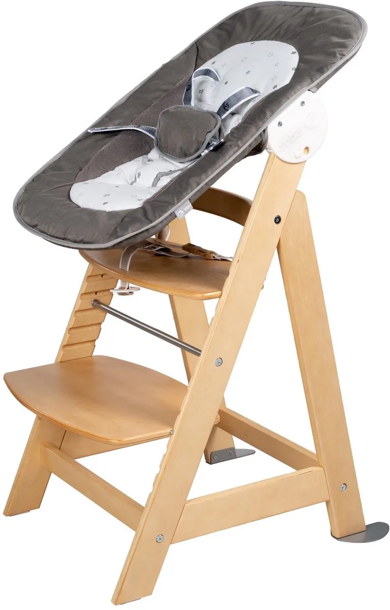 Born Up Little Stars - Kinderstoel - 2-in-1 - Bruin fra roba i Grijs – produktbillede