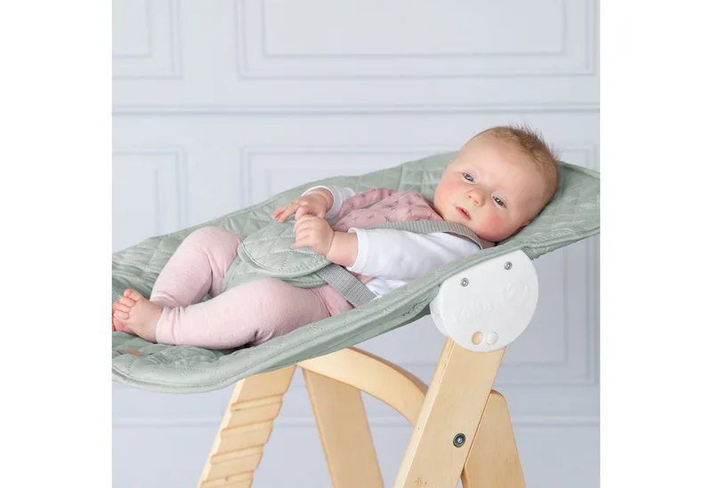 Hochstuhl Born Up 2in1, Treppenhochstuhl mit Liegefunktion von roba in Braun – Produktfoto 2 von 5