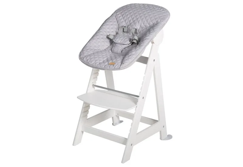 Hochstuhl Born Up 2in1, Treppenhochstuhl mit Liegefunktion by roba in Weiß – product photo