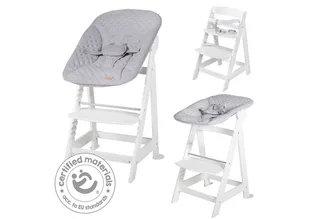Hochstuhl Born Up 2in1, Treppenhochstuhl mit Liegefunktion von roba in Weiß – Produktfoto 5 von 5
