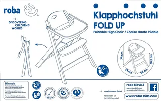 Hochstuhl Klapphochstuhl, natur by roba in Beige – product photo 4 of 5