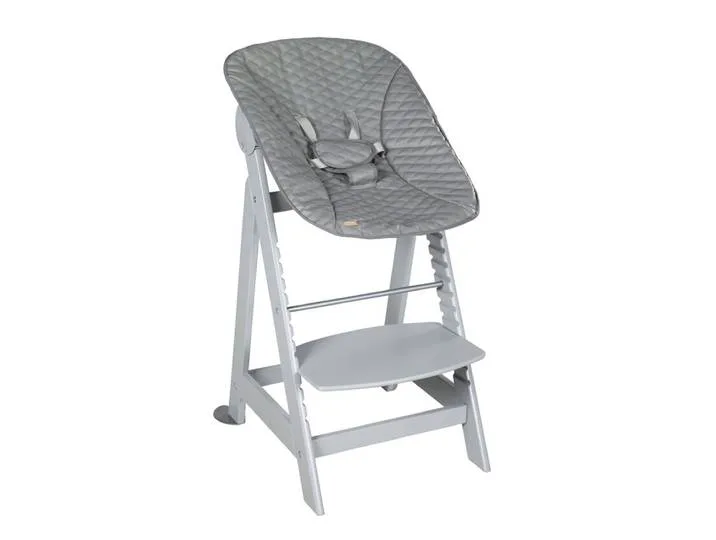 Hochstuhl SET 2 IN 1 taupe/ stone gesteppt från roba – produktbild