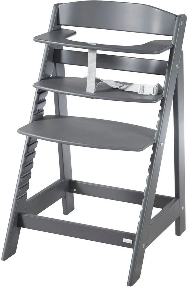 Hochstuhl Sit Up Flex, aus Holz de roba en Grau – photo produit