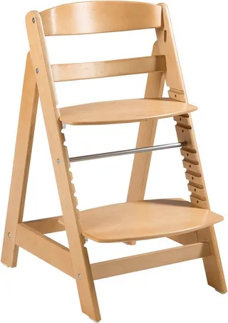 Hochstuhl Treppenhochstuhl Sit Up Click, natur, aus Holz by roba in Beige – product photo 3 of 5