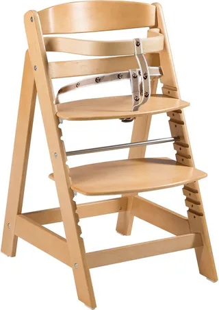 Hochstuhl Treppenhochstuhl Sit Up Click, natur, aus Holz by roba in Beige – product photo 1 of 5