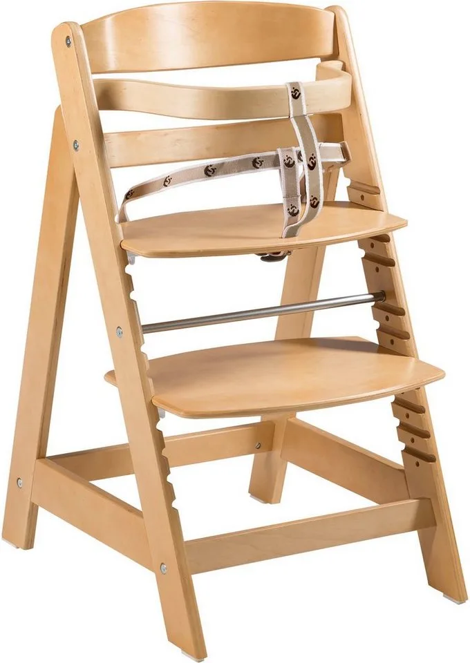 Hochstuhl Treppenhochstuhl Sit Up Click, natur, aus Holz by roba in Beige – product photo