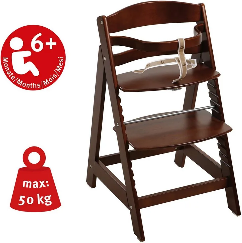 Hochstuhl Treppenhochstuhl Sit up III, aus Holz von roba in Braun – Produktfoto 3 von 5