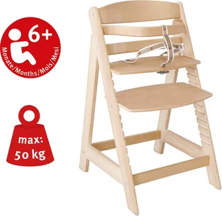 Hochstuhl Treppenhochstuhl Sit up III, natur, aus Holz von roba in Beige – Produktfoto 2 von 5
