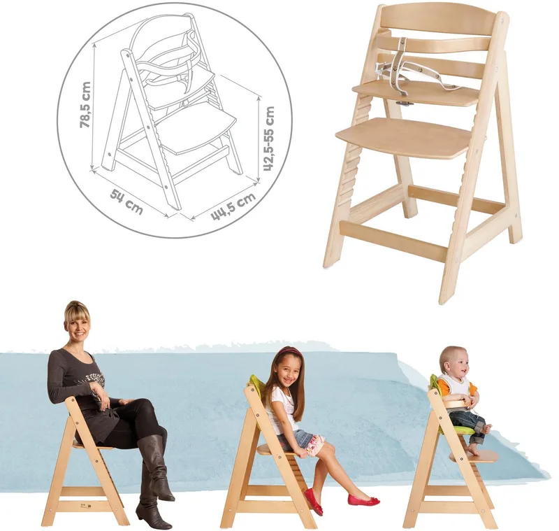 Hochstuhl Treppenhochstuhl Sit up III, natur, aus Holz von roba in Beige – Produktfoto 3 von 5