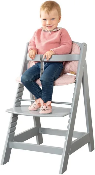 Hochstuhl Treppenhochstuhl Sit up III, taupe, aus Holz by roba in Grey – product photo 5 of 5