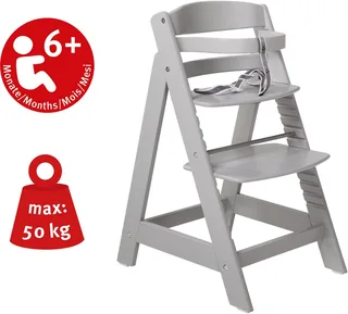 Hochstuhl Treppenhochstuhl Sit up III, taupe, aus Holz by roba in Grey – product photo 4 of 5