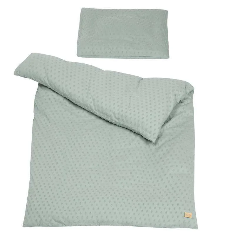 Kinderbettwäsche Lil Planet 100 x 135 cm - 2-teiliges Bettwäsche Set - Bio Baumwolle - GOTS und Oeko-Tex 100 zertifiziert - Frosty Green van roba – productfoto