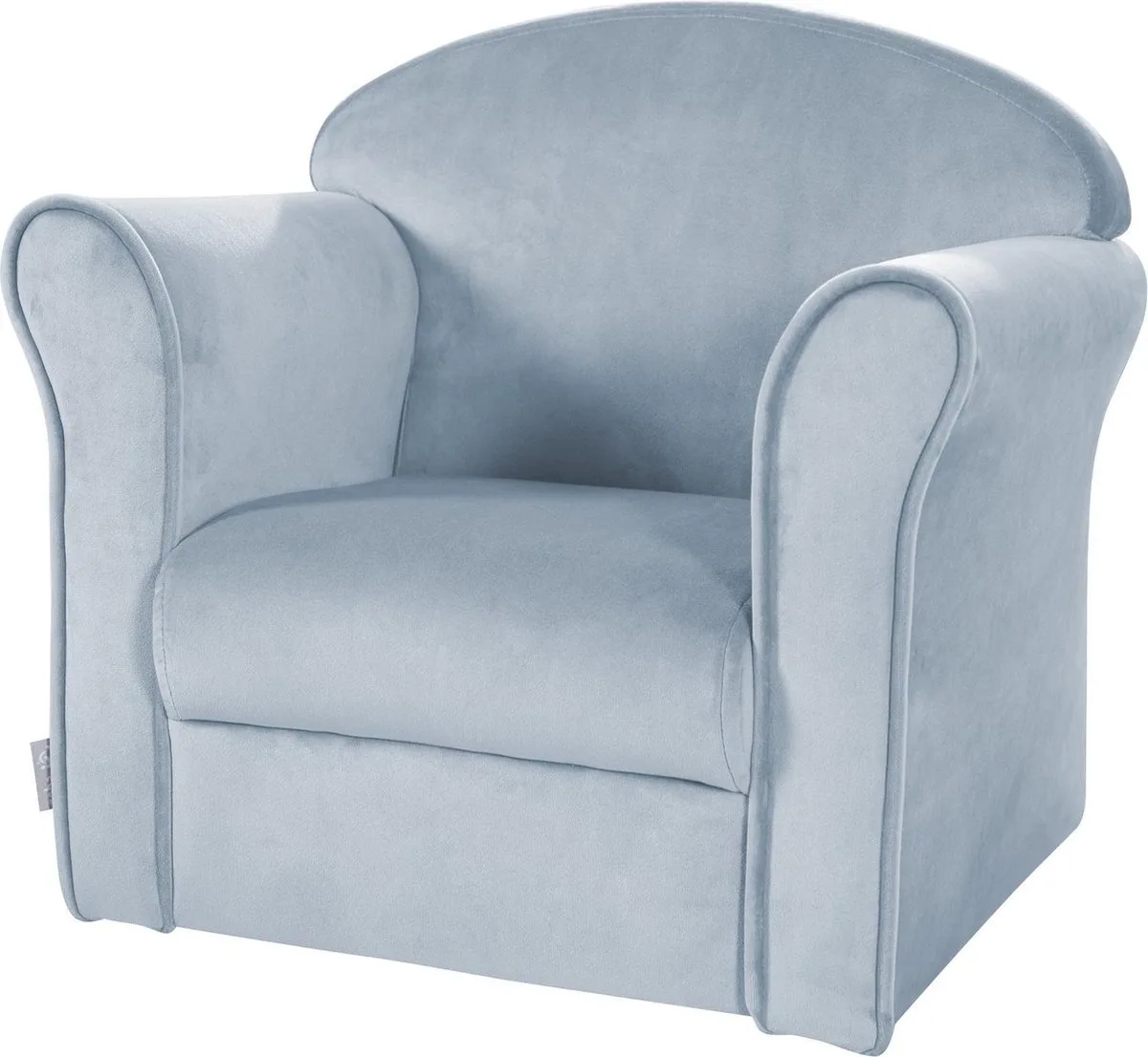 Kinderfauteuil Lil Sofa Junior 43 Cm Fluweel de roba en Bleu – photo produit