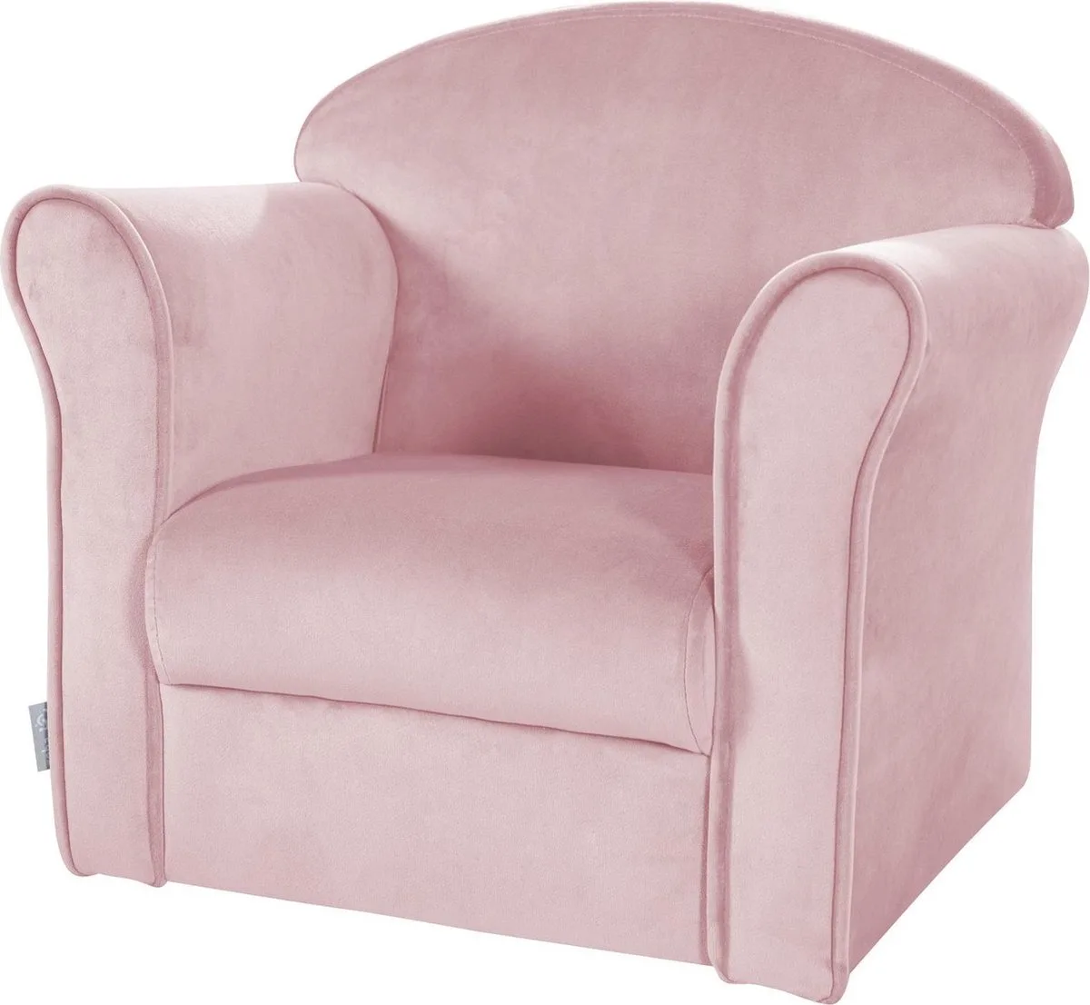 Kinderfauteuil Lil Sofa Junior 43 Cm Fluweel van roba in Roze – productfoto
