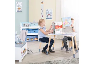 Kinderregal PAW Patrol, inklusive 5 Stoffboxen in 2 Größen de roba en Blanc – photo produit 4 sur 5