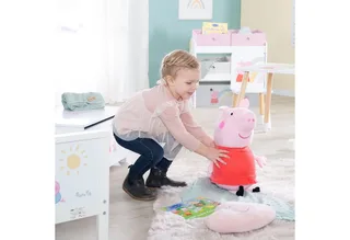 Kinderregal Peppa Pig, inklusive 5 Stoffboxen in 2 Größen de roba en Blanc – photo produit 5 sur 5